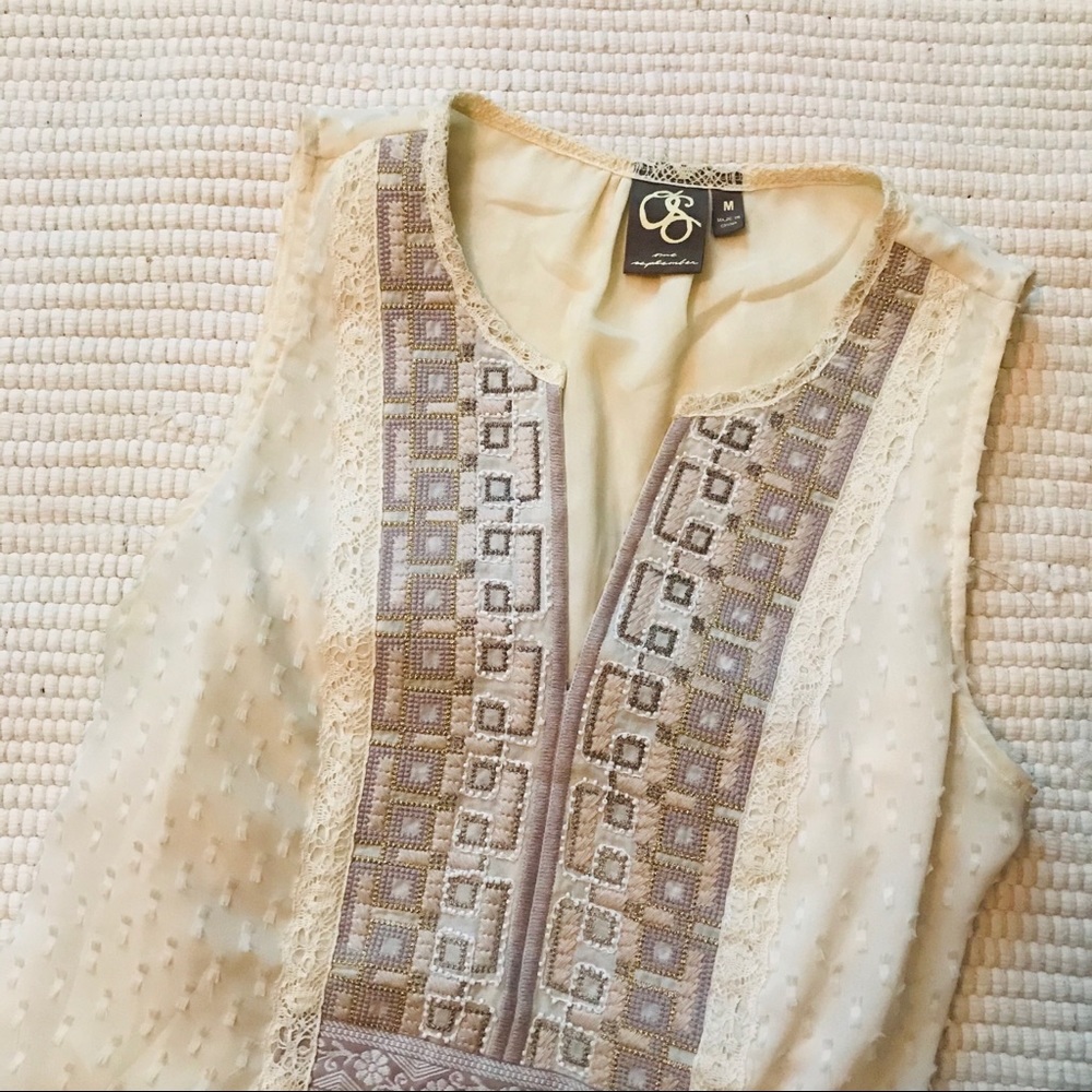 Anthropologie beaded tunic